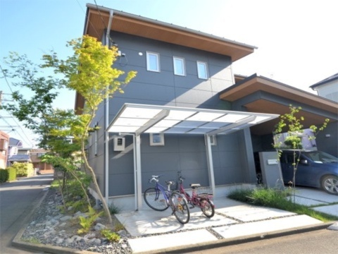 神奈川県相模原市　新築外構 道路際の敷地の活用法　～雑木の木々でまちに緑のおすそわけ　Ｓ様邸
