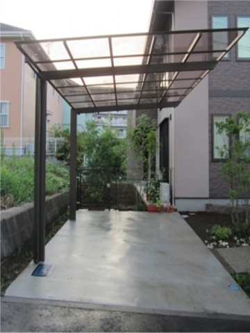 神奈川県横浜市　新築外構 高級感あふれる建物デザインに合わせたアーキフィット　Ｔ様邸
