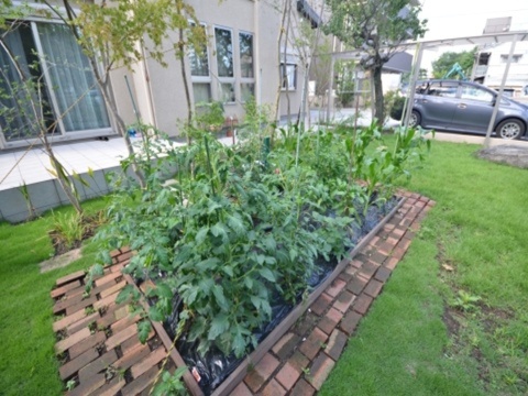 神奈川県大和市　変化に楽に対応する可動式家庭菜園。Ｋ様邸
