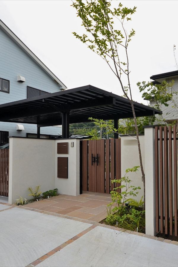 神奈川県中郡大磯町　新築外構 ２世帯住宅のシンプルナチュラルなクローズド外構　Ｙ様・Ｋ様
