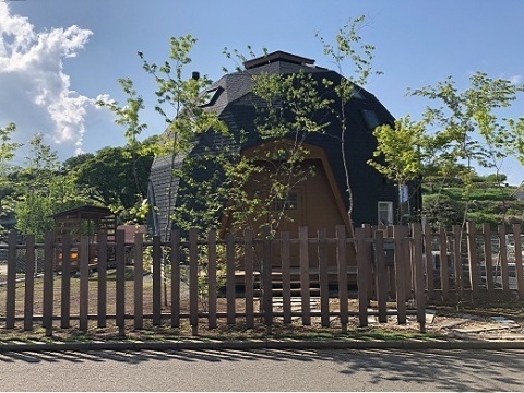 神奈川県厚木市　新築外構 ドームハウスのガーデン・エクステリア　Ａ様邸