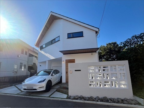 神奈川県横浜市　自然素材を使って新築外構ガーデン　Ｓ様邸