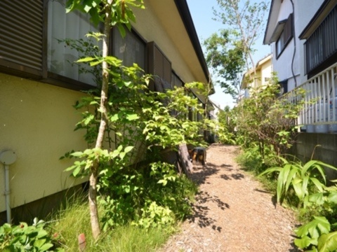 神奈川県厚木市　庭リフォームのビフォーアフター 雑木に囲まれた小径のように。Ｍ様邸
