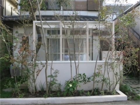 神奈川県相模原市　雑木とホワイトココマと檜デッキでお庭リフォームのビフォーアフター。Ｔ様邸
